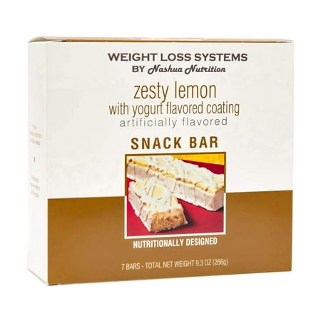 Weight Loss Systems Protein Bar - Zesty Lemon - 7/Box - High Protein - Low Calorie - (Best Protein Snacks For Weight Loss)