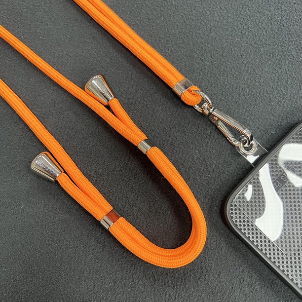 Adhesivo trasero para cordón de teléfono móvil, cordón japonés, cordón colgante oblicuo, ajustable, cuerda telescópica universal