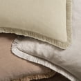 thumbnail image 4 of Sanmadrola Throw Pillow Covers Decorative Linen Fringe Throw Pillow Covers Cozy Boho Farmhouse Cushion Cover with Tassels Soft Accent Pillowcase for Couch Sofa Bed Living Room Home Decor 2 Set 18X18, 4 of 7