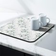 thumbnail image 3 of Washable Rubber Multicolored Floral Dish Drying Mats for Kitchen Counter Home Large Coffee Bar Pad Accessories and Decor for Utensils Stemware 16''x18'', 3 of 7