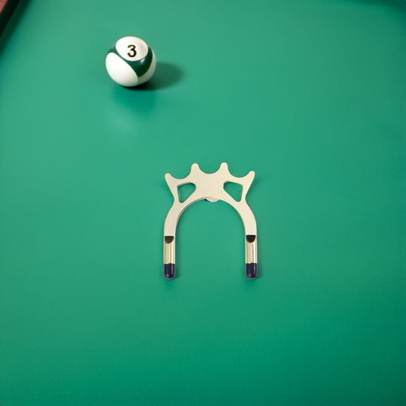 RENACLIPY 2-Pack Metal Snooker Cue Bridge for Pool Table with Wear-Resistant Material and Stable, Performance