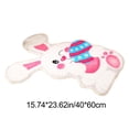 thumbnail image 3 of Anhility Easter Bunny Bathroom Rug Bath Mat Super Soft Non Slip Lightweight Machine Washable Bath Carpet Cute Rabbit Door Mat for Easter Spring Home Decoration, 15.75 x 23.62 in, 3 of 6