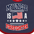 thumbnail image 4 of Inktastic My Uncle Is A Firefighter Nephew Boys or Girls Baby Bib, 4 of 4