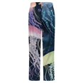 thumbnail image 6 of Oceanic Fantasy Print Winter Female Pants Flannel High Waist Women Pants Lady Warm Straight Leg Plush Trousers, 6 of 7