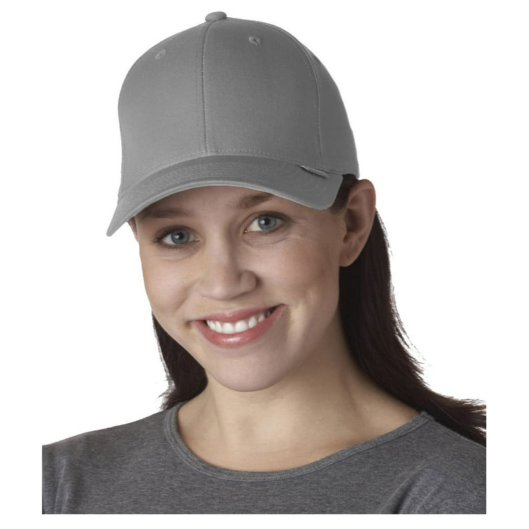 V-Flexfit Adult Cotton Twill Cap , 5001 , Grey , Small/Medium