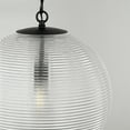 thumbnail image 5 of 1 Light Pendant In Minimalist Style-16.75 Inches Tall And 15 Inches Wide-Matte Black Finish    -Traditional Installation Capital Lighting 349911Mb, 5 of 7