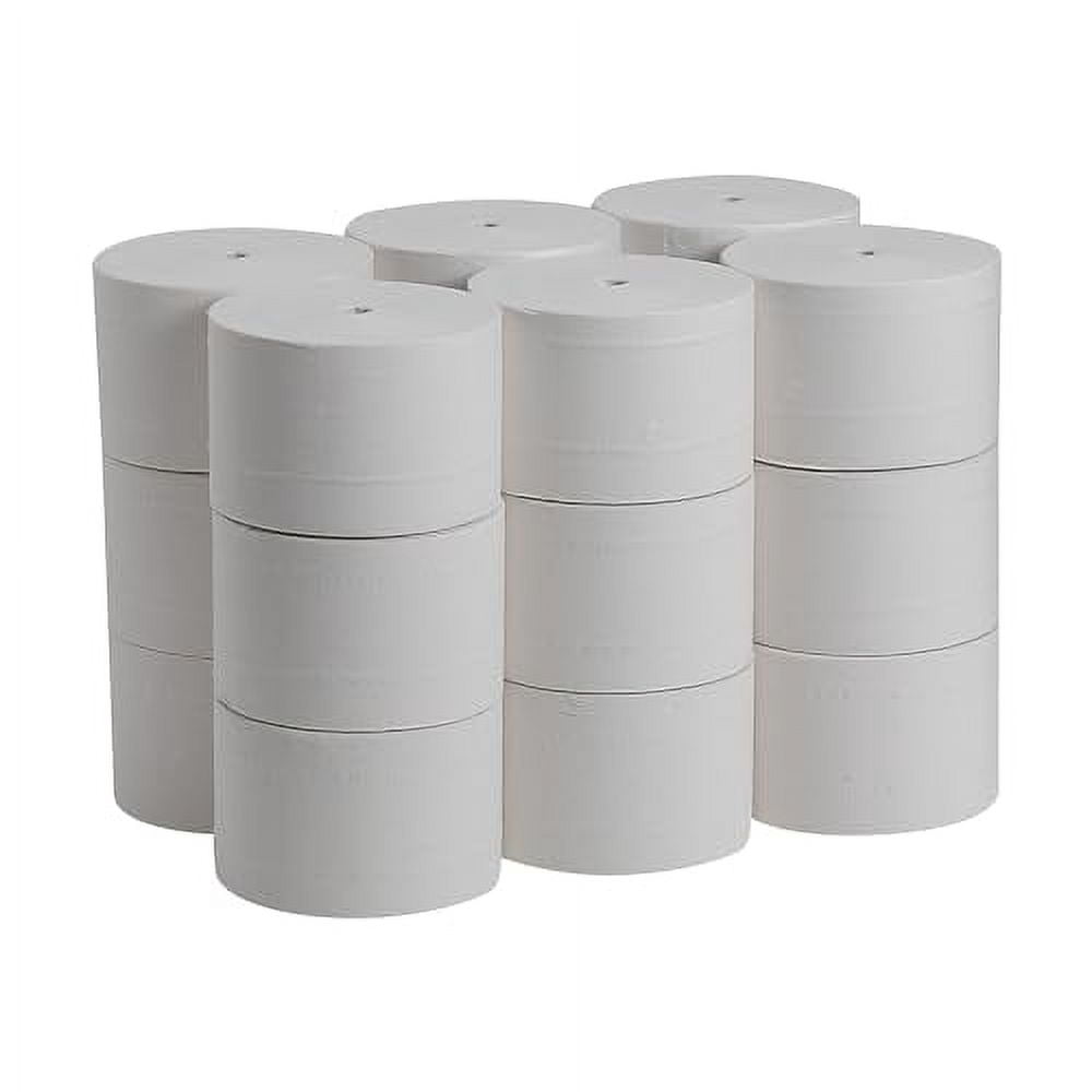 19378 Coreless 2-Ply White Bath Toilet Paper, 1500 Sheets/Roll, 18 Rolls/Carton