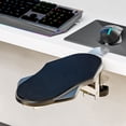thumbnail image 3 of 2X Armrest Pad Desk Computer Table Support Mouse Arm Wrist Rest Desktop Extension Hand Shoulder Protect,2 * Elbow Bracket,Black, 3 of 8