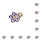 thumbnail image 2 of Guardurnaity Catch Clip New Crystal Sweet Hairpin Mini Small Crystal Ins Hair Claw para el ocio Casual Party Shopping Purple-Mini Púrpura-Mini 10piezas, 2 of 6