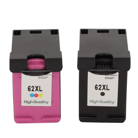 2 uds Cartuchos de tinta 62XL NikouMX reemplazo para impresora HP OfficeJet 200 258 5540 5542 5640 7640