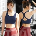 thumbnail image 3 of Sujetador deportivo Sujetador deportivo de yoga acolchado sin cables para mujer Tops de ropa deporti Tomshoo Sujetador deportivo, 3 of 7
