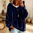 thumbnail image 2 of JUjie Lightweight Hoodies for Women Oversized Sweatshirt Comfort Drawstring Sweatshirts for Fall & Winter Top 2026 Basic Hoodie Outfits Navy L, 2 of 5
