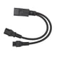thumbnail image 5 of Cable de enchufe de alimentación Nikou divisor en Y IEC320 C14 macho a C13 + C5 Hembra 32 cm, 5 of 9