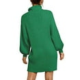 thumbnail image 3 of JINMGG 2026 Fall Winter Plus Size Sweaters for Women ,Fashion Women Solid Long Sleeve Sweater Dress Turtleneck Sweater Pullover Dress, 3 of 5