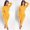 thumbnail image 4 of QueenLine 10 PCS Bulk Item Wholesale Lots Autumn Plus Size Tracksuit Women Sportswear Bodycon Two Piece Set Long Sleeve Slim Top and Pants Set, 4 of 6