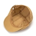 thumbnail image 6 of Byfri Men's Cotton Flat Cap Khaki Adjustable Newsboy Hat Breathable Beret-Style for Golf Driving Travel, 6 of 7
