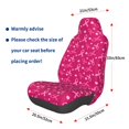 thumbnail image 3 of Wukai Breast Cancer Awareness6 Full Set Car Seat Covers with Soft Padding Universal Auto Front Seats Protector and Cushion Mat, 3 of 5