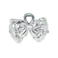 thumbnail image 2 of Goody Luxe Puffer Bow, Shimmery Silver, Quilted SlideProof Hair Claw Clip, 2 of 8
