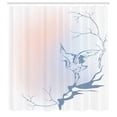 thumbnail image 3 of Ambesonne Landscape Shower Curtain, Winter Tree Branches, 69"Wx84"L, Blue Pink, 3 of 5