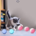 thumbnail image 4 of Sorrowso 12-Pack Small Pom Pom Balls for Cats Interactive Plush Toy Ball for Kitten Play, 4 of 19