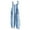 Blue, variant on Feancey Womens Plus Size Linen Jumpsuits Casual Plaid Print Bib Overalls Summer Tie Strap Sleeveless Rompers for Women Boho Hippie Jumpsuit with Pockets Gray 4XL