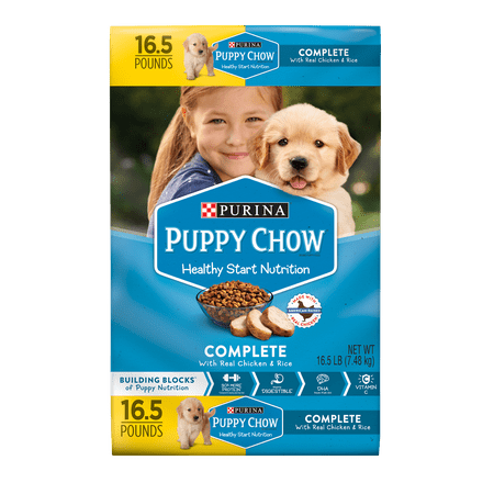 Purina Puppy Chow Complete With Real Chicken Dry Puppy Food - 16.5 lb. (Best Food For Miniature Schnauzer Puppy)