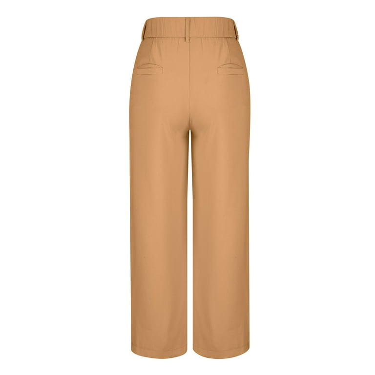  Xiaojmake Women's Straight Leg Dress Pants Stretch Work Slacks  Business Casual High Waisted Wrinkle Resistant Trousers Office Beige :  Clothing, Shoes & Jewelry