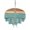 turquoise, variant on Outdoor Tablecloths with Umbrella Hole & Zipper, Farmhouse Blue Brown Round Tablecloth 54 Inch, Vintage Wooden Striped Waterproof Table Cloth, Patio/Pool/Picnic Table Covers