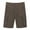Brown, variant on Youthup Men's Relaxed Fit Solid Color Utility Cargo Shorts, 100% Cotton Workwear Shorts with 6 Pockets, Wrinkle-Free & Zip Fly for Summer Outdoor