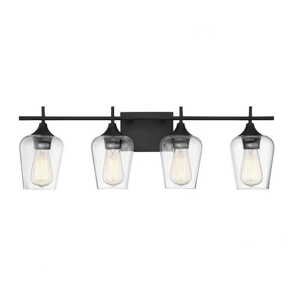 4 Light Bath Bar-Transitional Style with Contemporary and Bohemian Inspirations-9 inches Tall By 28.75 inches Wide-English Bronze Finish Bailey Street