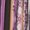Purple, variant on Nicole Miller Women's Multi Color Abstract Stripe Summer Maxi Dress-Purple / S