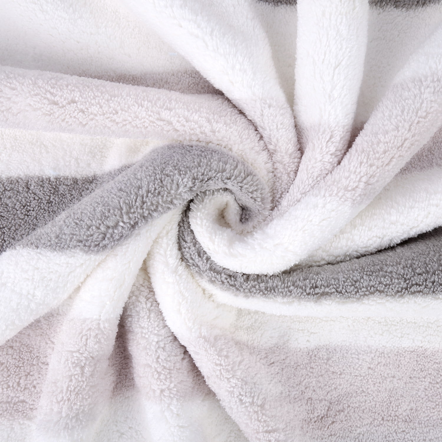 NC 2 Pack Bath Towels, Super Soft, Absorbent, Microfiber Bath Towel Set, Grey