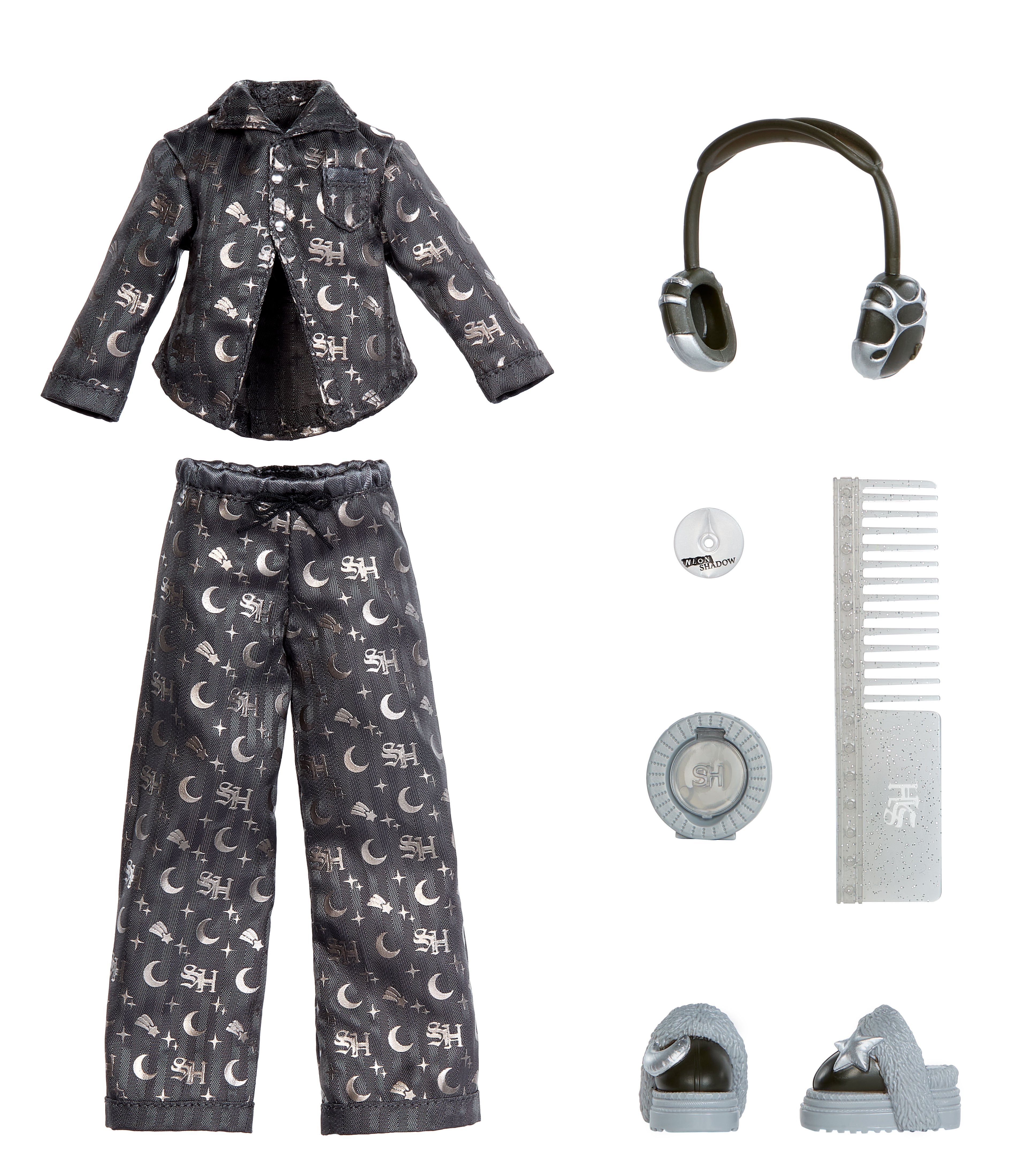 Rainbow High Shadow High Girl's Night Luna Madison - Grayscale 11" Fashion Doll, Grey Hair & Outfit