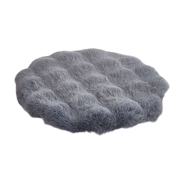 Cojín de invierno afelpado para silla de oficina. Cojín de asiento suave y cálido para sentarse durante largos periodos en casa o en la oficina. 40 x 40 cm. Almohadilla de poliéster para silla,