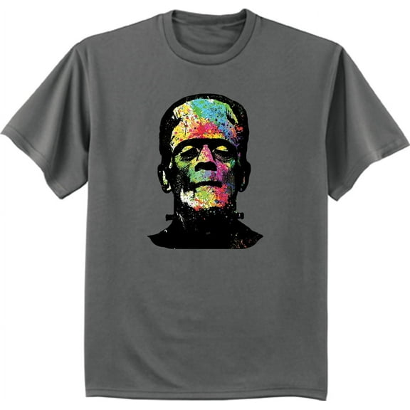 Frankenstein Monster Face T-shirt Mens Graphic Tees Clothing Apparel