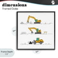 thumbnail image 4 of Stupell Industries Eclectic Construction Digs Machine Black Framed Giclee Art, 17 x 17, by Creative Studio, 4 of 8