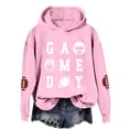 thumbnail image 1 of Women's Rugby Print Hooded Sweatshirt For Casual Wear Sports Activities And Everyday Comfortable Style, 1 of 3