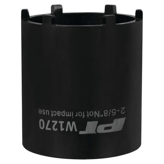 Performance Tool W1270 4 Wheel Drive Lock Nut Tool, 1/2-Inch Drive x 2-5/8-Inch Lock Nut Socket - Compatible with Ford, GM Trucks