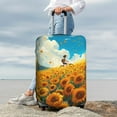 thumbnail image 7 of Hirioo Clear Sky Sunflower for Elasticity Suitcase Cover (No luggage Included) Durable Luggage Protector Fits 18-32 Inch Luggage-X-Large, 7 of 7