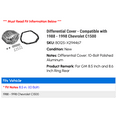 thumbnail image 2 of Differential Cover - Compatible with 1988 - 1998 Chevy C1500 1989 1990 1991 1992 1993 1994 1995 1996 1997, 2 of 2