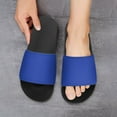 thumbnail image 6 of GZHJMY Stylish Slides for Women Men, Bright Blue Solid Color Soft Flexible Slip-on Sandals Slippers, 6 of 7
