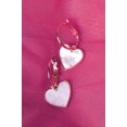 thumbnail image 4 of Ragstock Heart Charm Hoop Earrings, 4 of 4