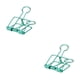 thumbnail image 1 of Matsuzay 20 piezas Clip de papel Hallow Anti-óxido Color sólido Reemplazo Clips de archivo para el hogar Accesorios de organizador de Verde 32 mm 2piezas, 1 of 6
