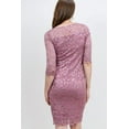 thumbnail image 3 of Floral Scallop Lace V-Neck Maternity Dress, 3 of 3