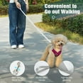 thumbnail image 3 of Pawaboo Dog Harness with Leash Set, X-Frame No Pull Pet Harness, Adjustable Choke Free Dog Vest Harness for Small Medium Dogs & Puppies, Breathable Puppy Vest with Leash for Outing, S, Magenta, 3 of 7