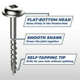 thumbnail image 4 of Kreg SML-C1-100 Zinc Pocket Screws, 1-Inch #8 Coarse Thread, Maxi-Loc Head (100 Count), 4 of 6
