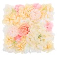thumbnail image 1 of Fondo de fotografía de pared con flores artificiales de simulación, pared de flores decorativas, 1 of 6