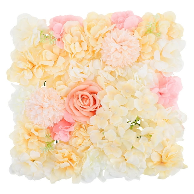 Fondo de fotografía de pared con flores artificiales de simulación, pared de flores decorativas