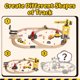 thumbnail image 5 of Juego de trenes de madera Lehoo Castle Construction, 68 piezas, 2-7 años, 5 of 8