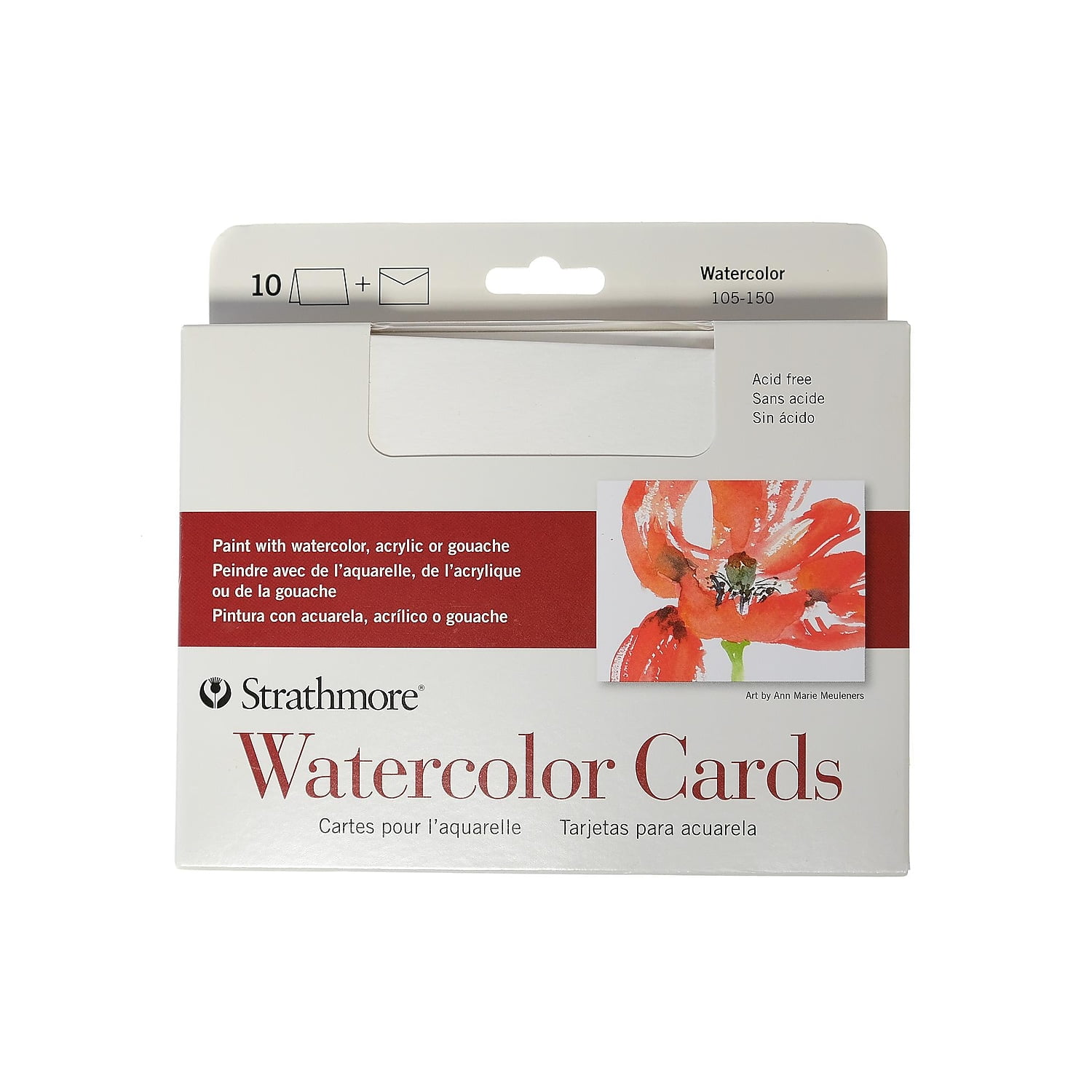  Strathmore Watercolor Cards, 5x6.875 inches, 50 Pack, Envelopes  Included - Custom Greeting Cards for Weddings, Events, Birthdays :  Everything Else